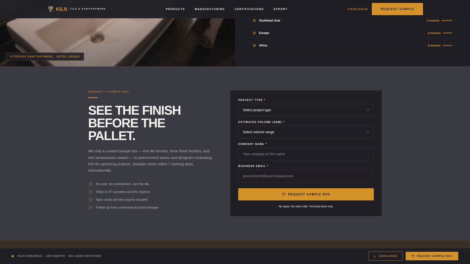 Ceramics & Glass Manufacturing Blog Website Template
