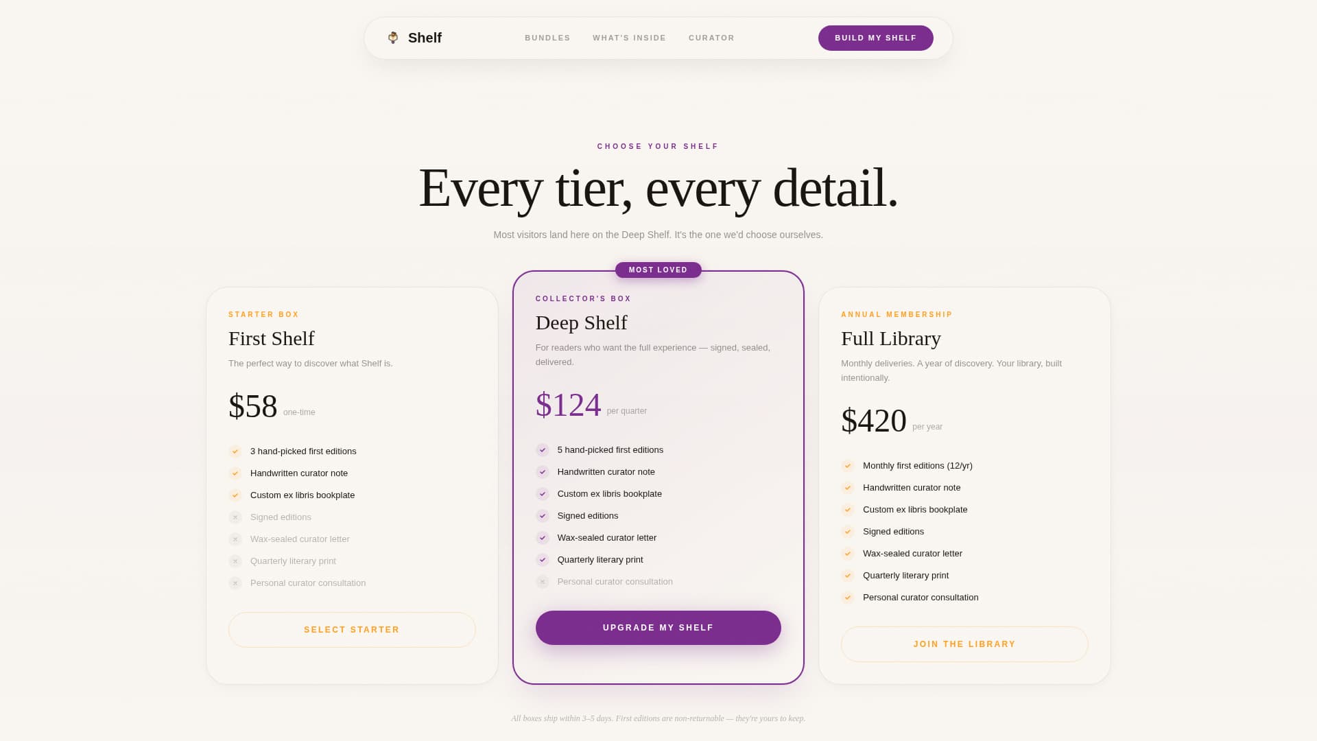 Boutique Business Booking Website Template