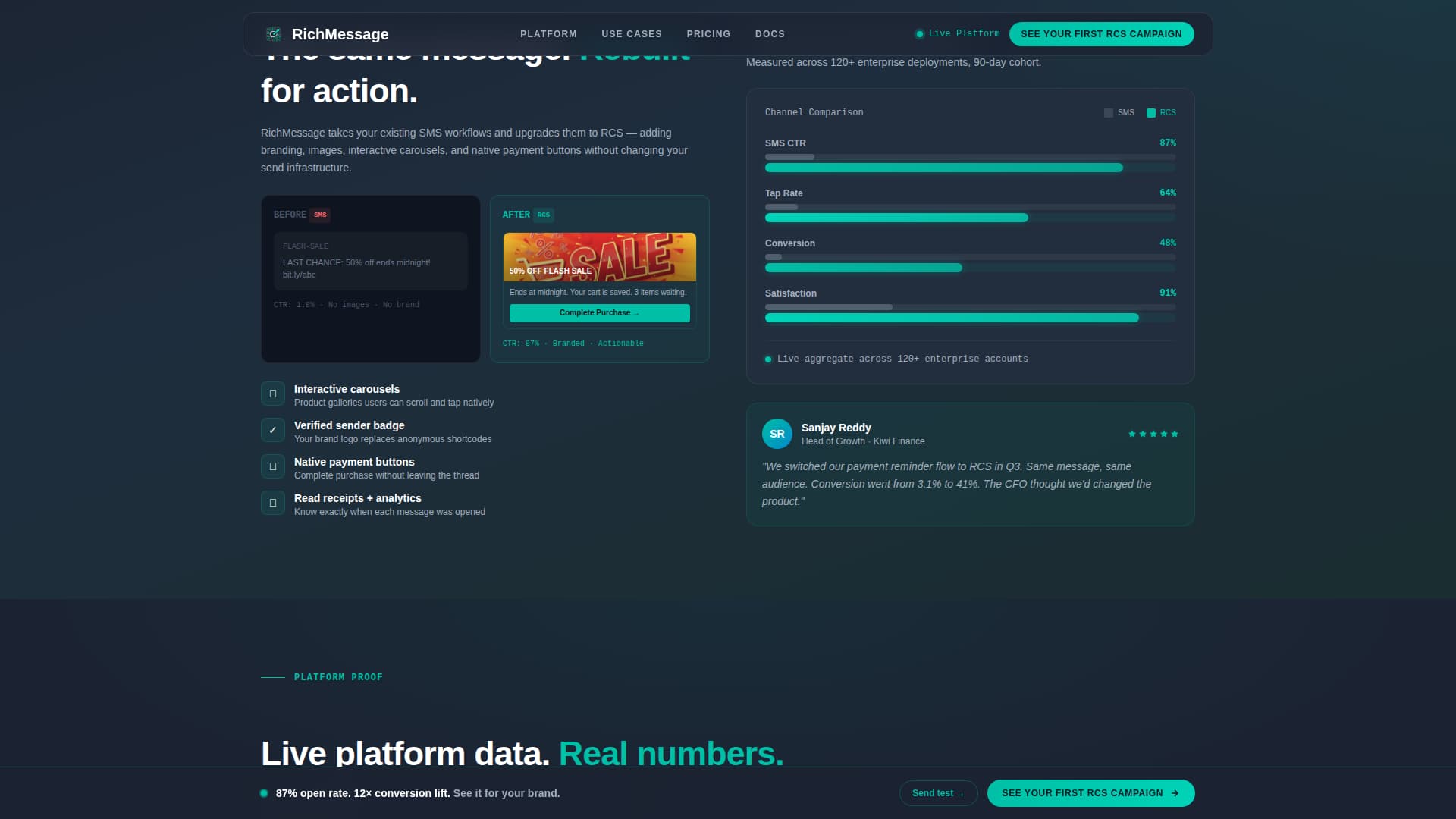 Telecom Services & Platforms Professional Website Template