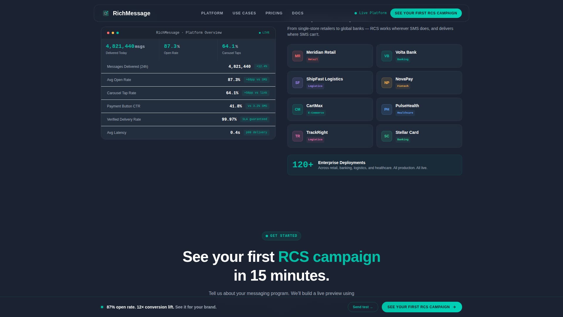 Telecom Services & Platforms Professional Website Template