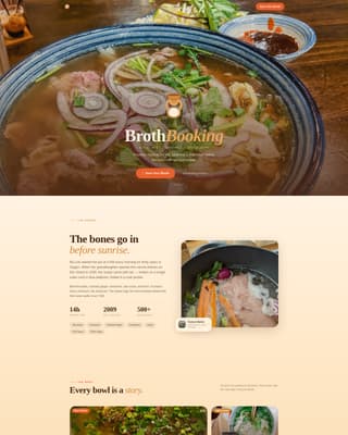 Southeast Asian Cuisine & Dining Professional Website Template