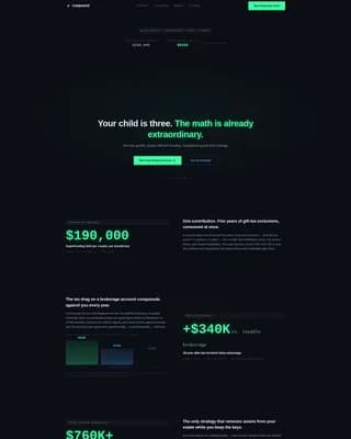 Nexus — Premium 529 Advisory Landing Page Template