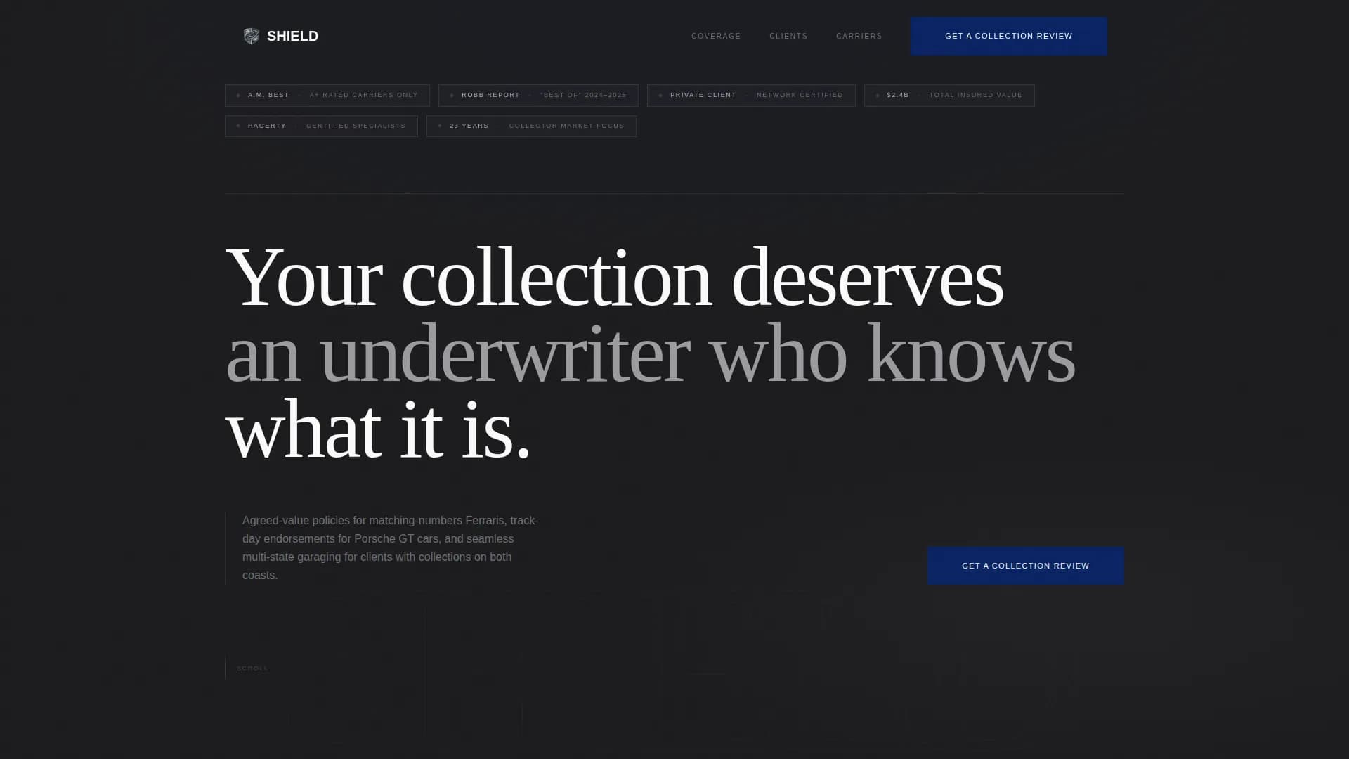 High Net Worth Individual Insurance Professional Website Template
