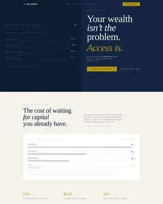 Collateral - Bespoke Private Lending Landing Page Template