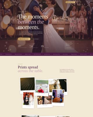 Rustic Wedding Blog Website Template