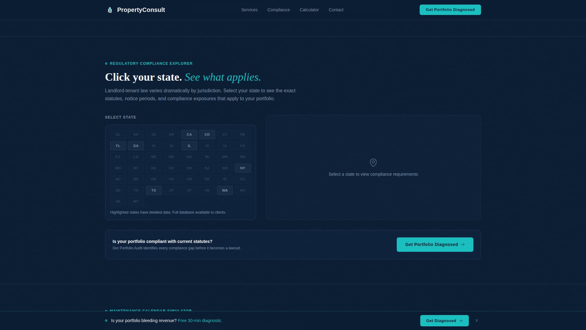 Consulting Firm Software Cost Calculator Website Template