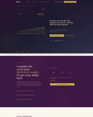 Alpha - Institutional Investing Education Landing Page Template
