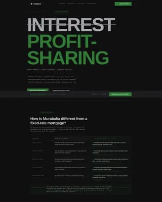 Halal — Shariah Bank Comparison Landing Page Template
