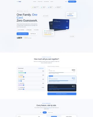Joint & Family Finance Pricing & Packages Website Template