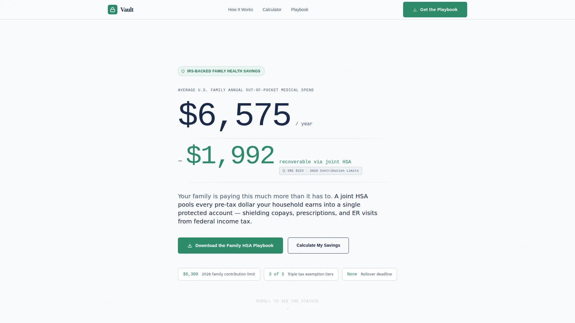 Specialist Joint & Family Finance Cost Estimator Website Template