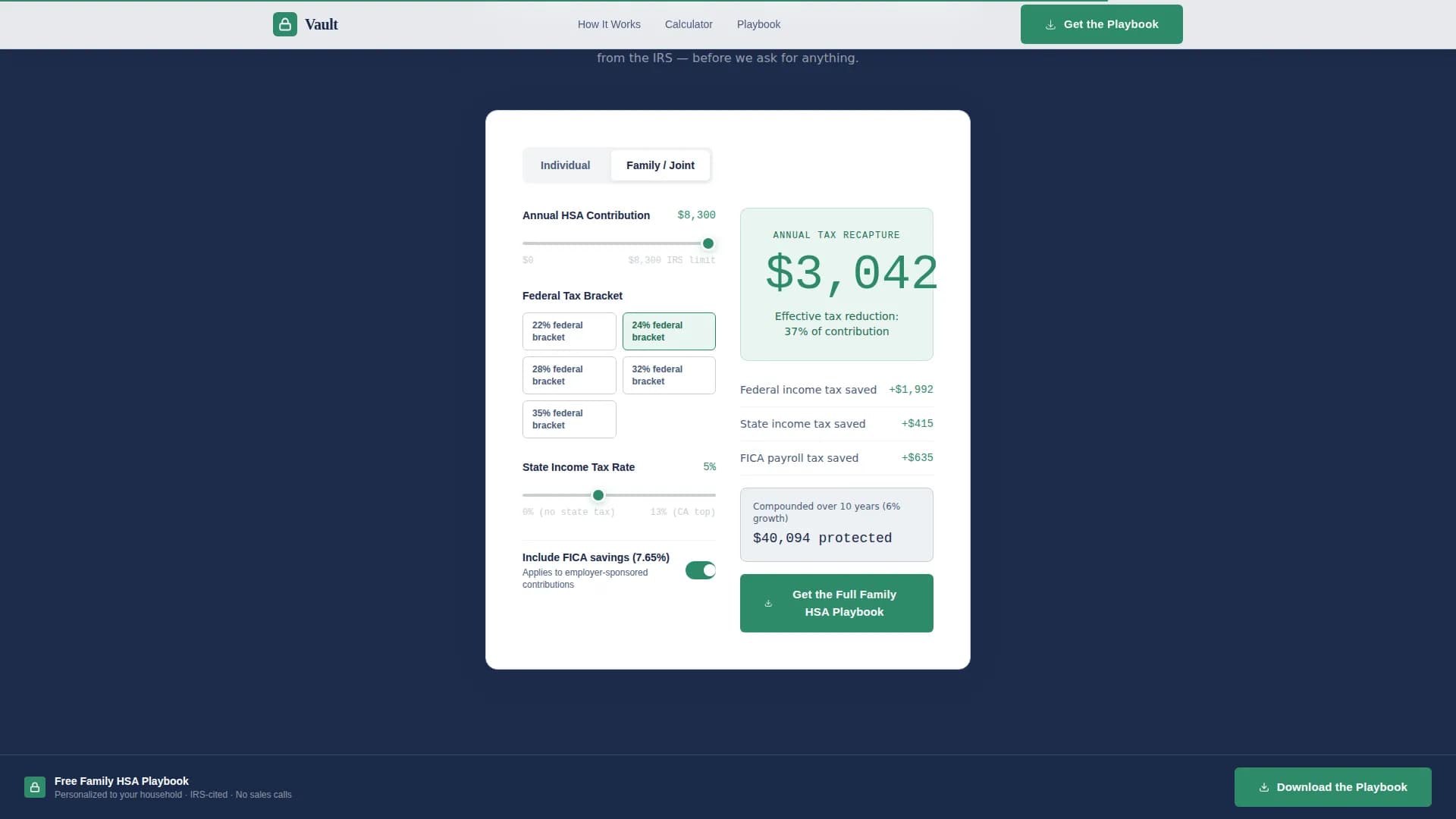 Specialist Joint & Family Finance Cost Estimator Website Template