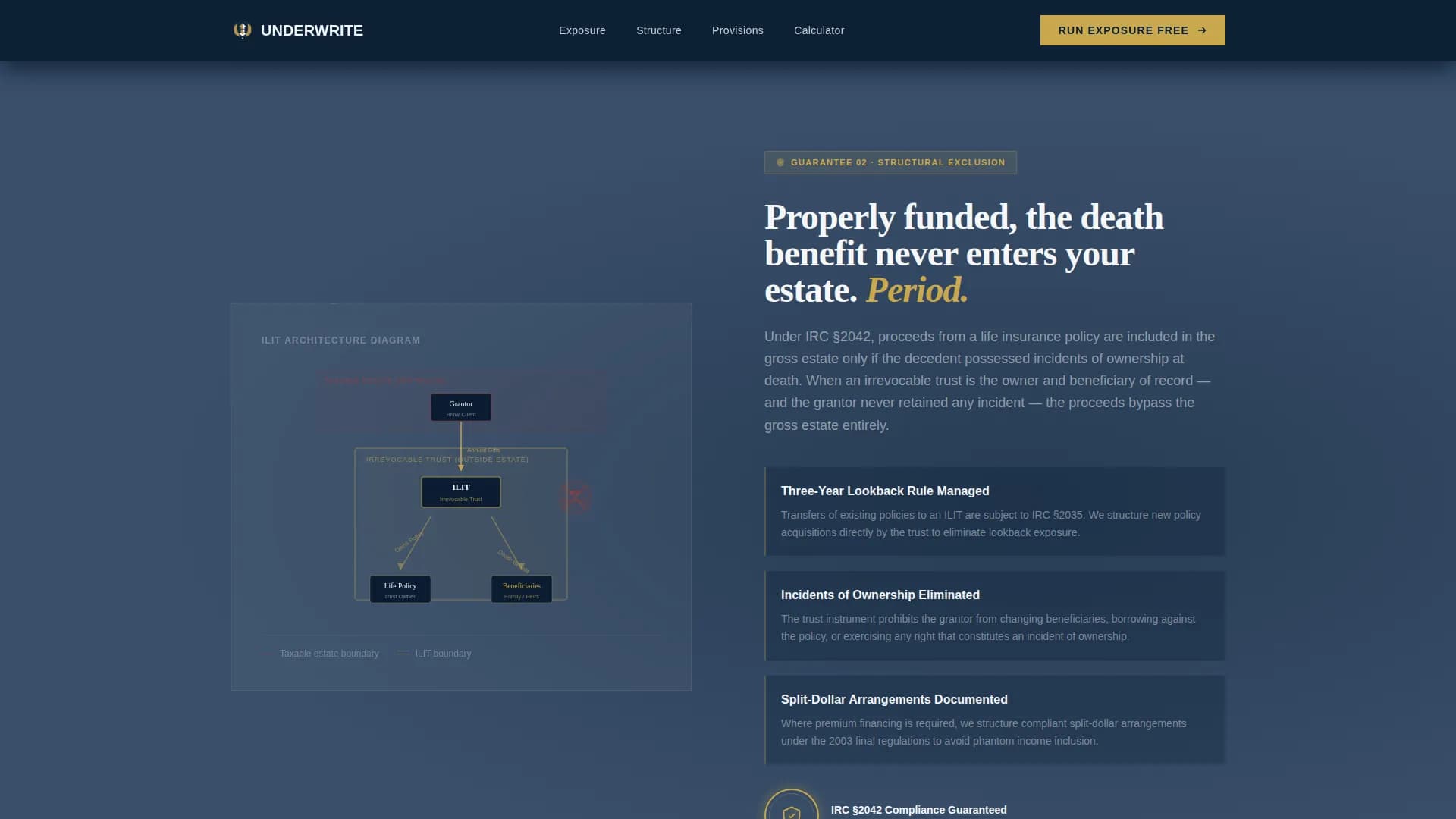 Estate & Succession Planning Cost Estimator Website Template
