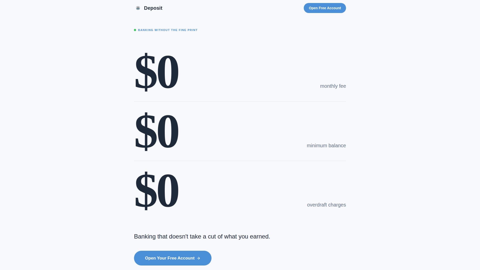 Low Income Finance Pricing & Packages Website Template