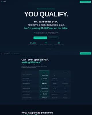 Low Income Finance Comparison Website Template