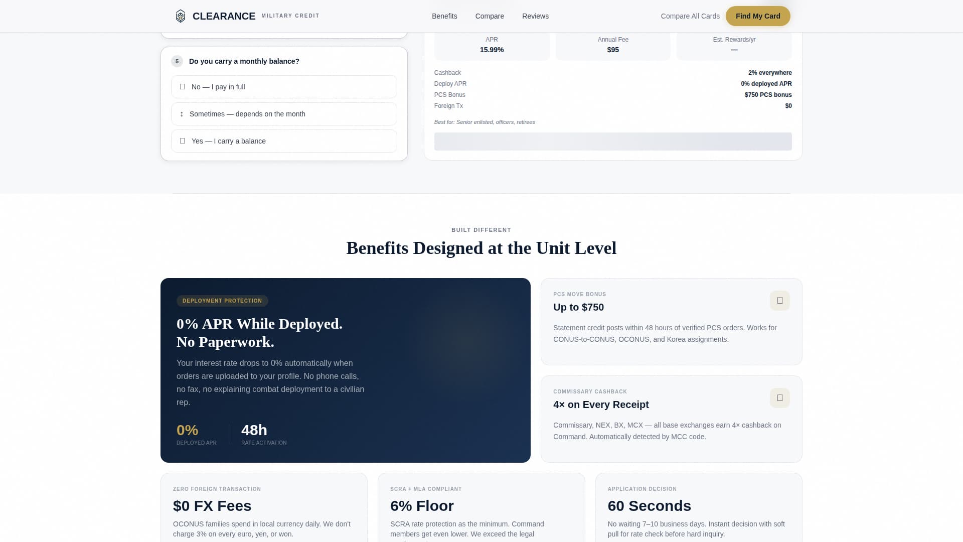 Clearance - Tactical Militaryfinance Landing Page Template