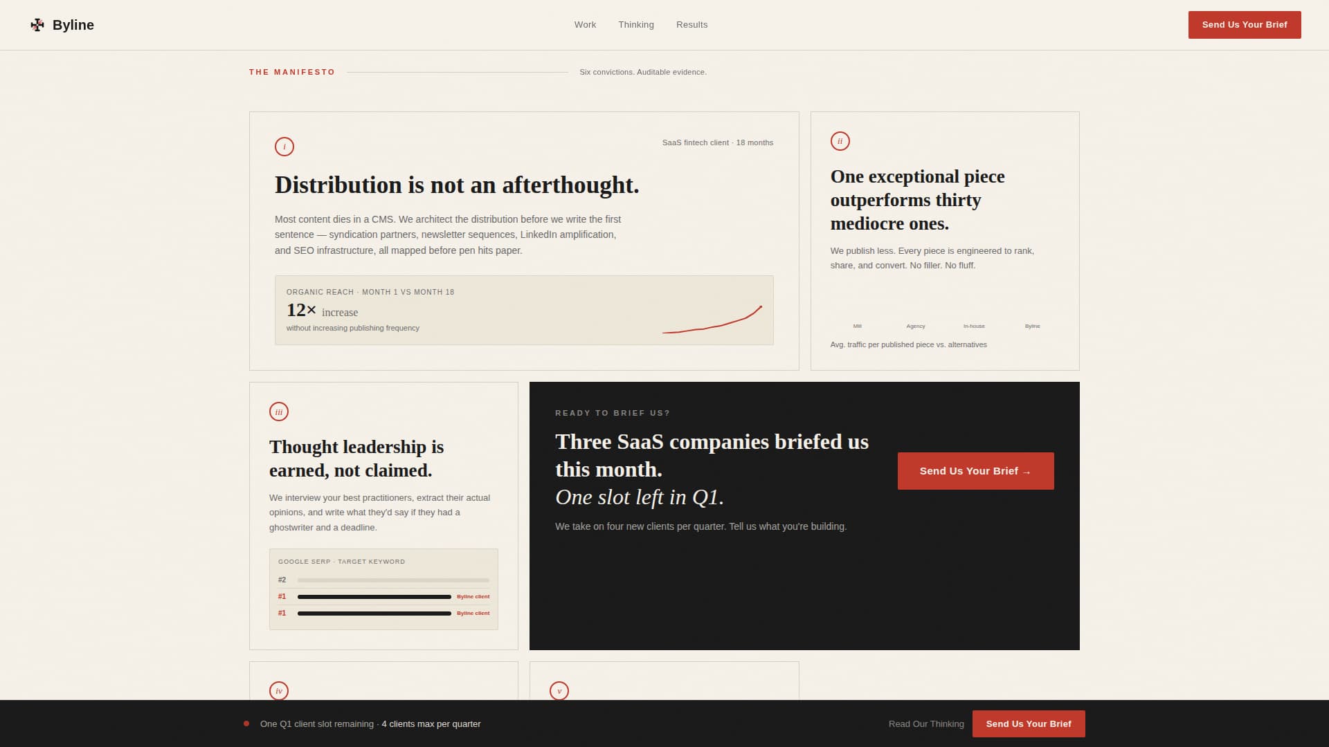 B2B Content Marketing Agency Website Template