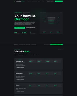 Food & Beverage Manufacturing Professional Website Template