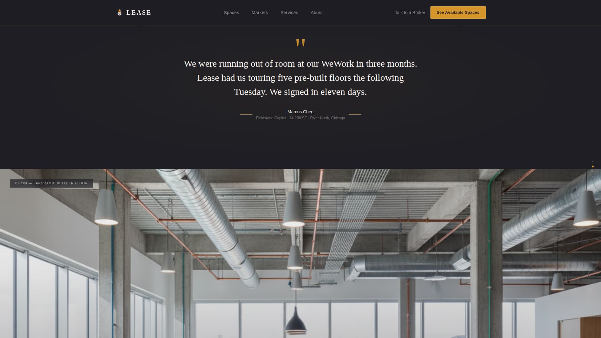 Commercial Office Real Estate Cost Calculator Website Template