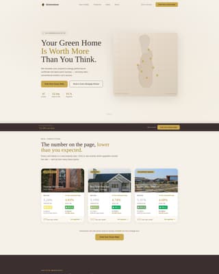 Eco & Green Home Real Estate Professional Website Template