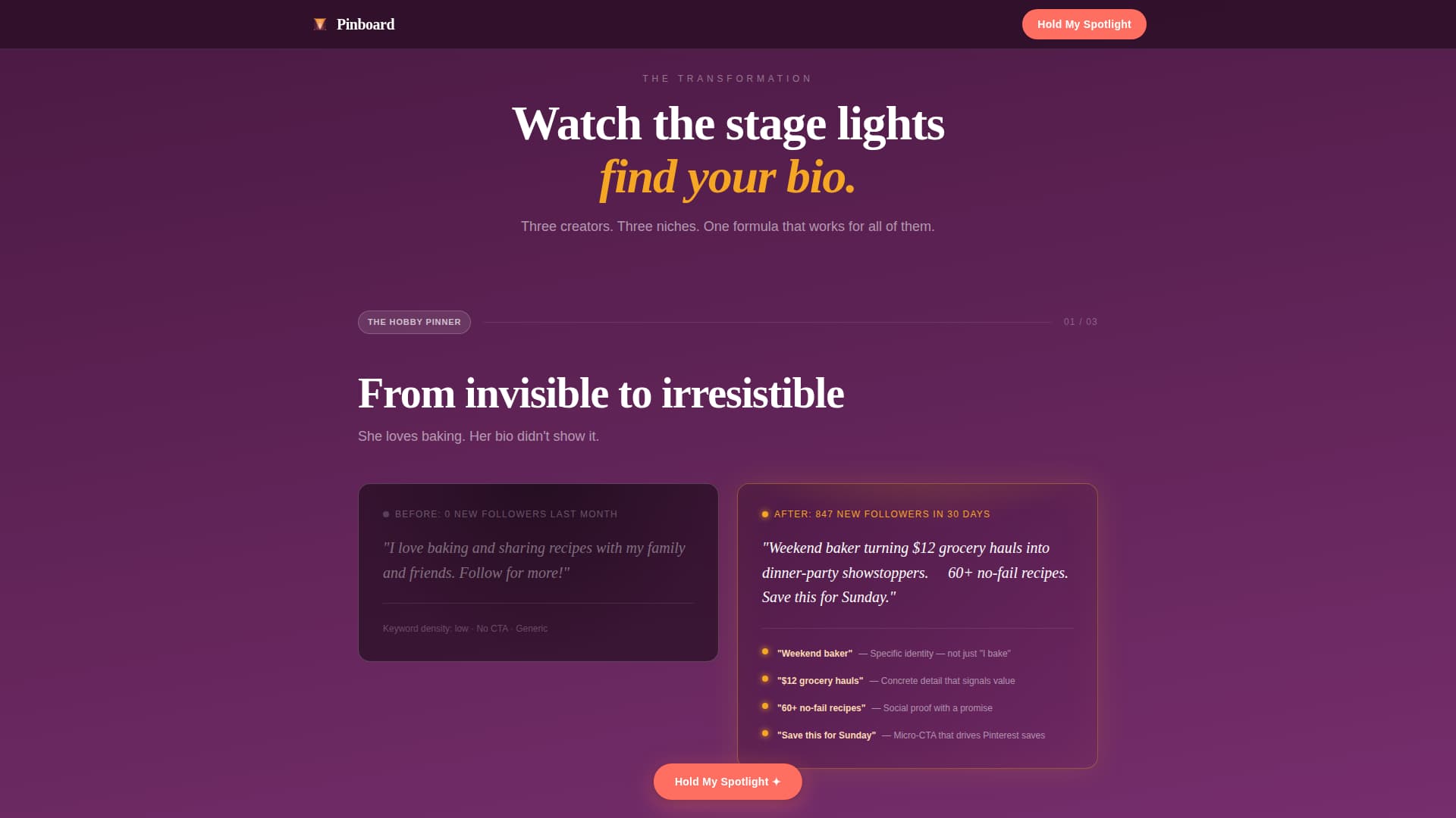 Pinterest Content Pre-Launch Website Template