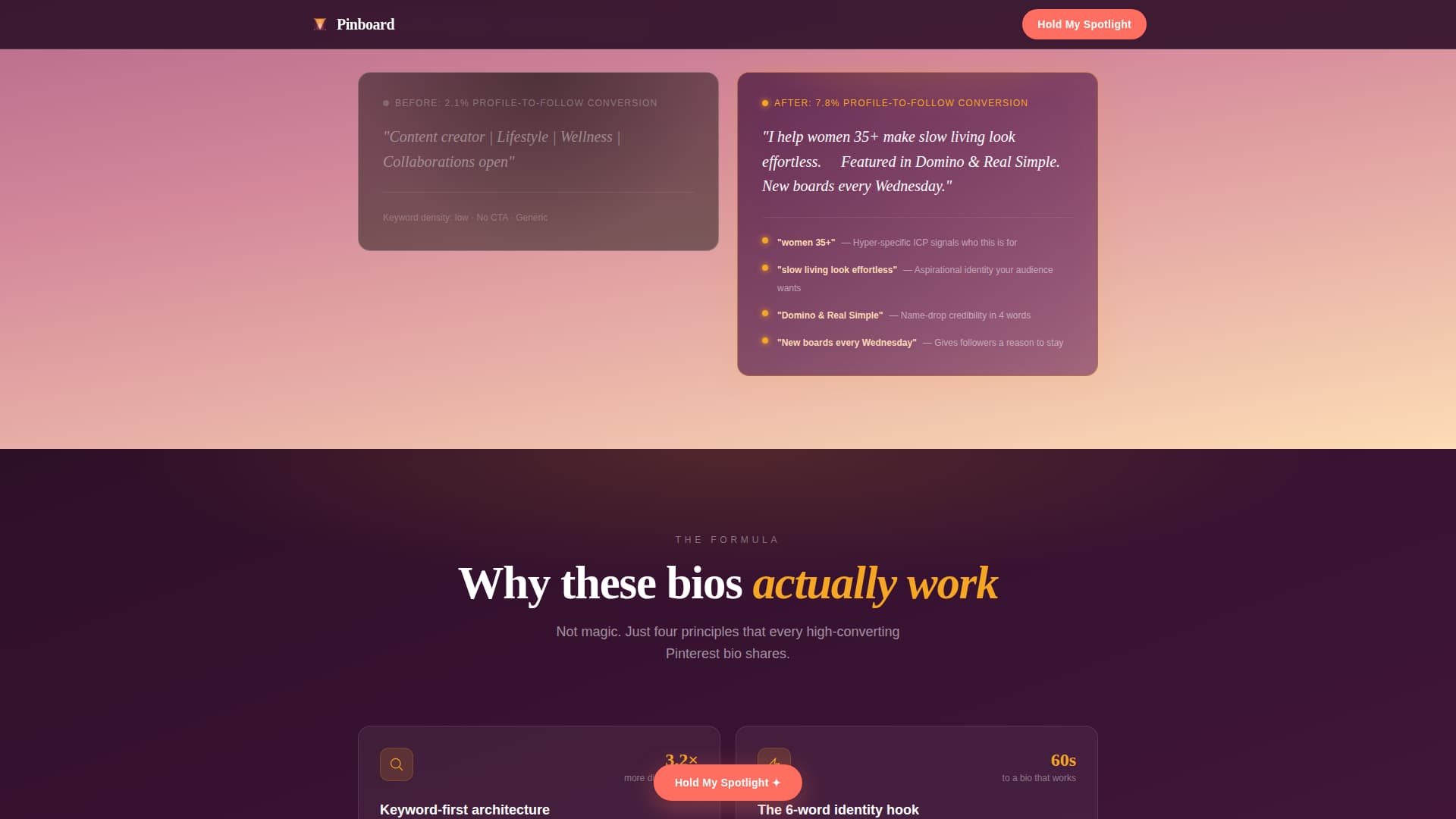 Pinterest Content Pre-Launch Website Template