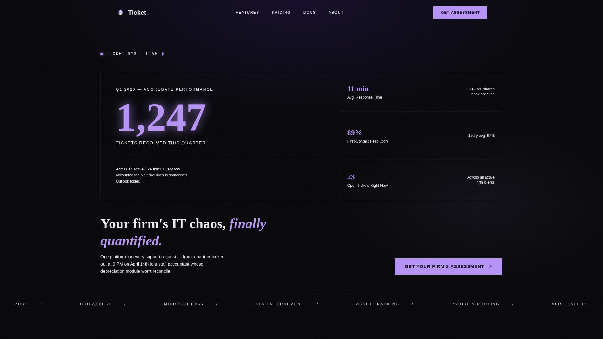 Accounting Firm Software Booking Website Template