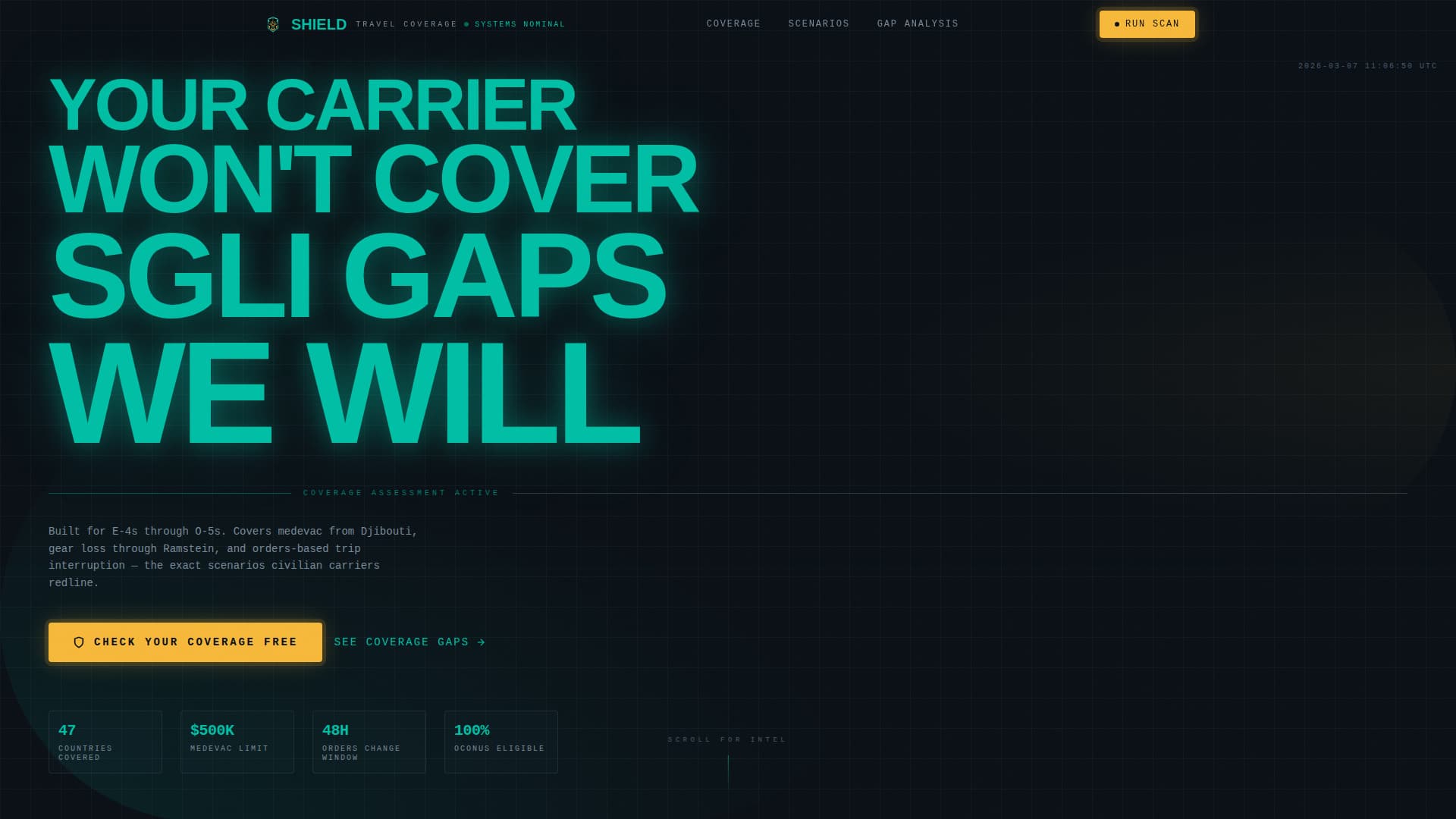 Specialist Military Service Member Insurance Comparison Website Template
