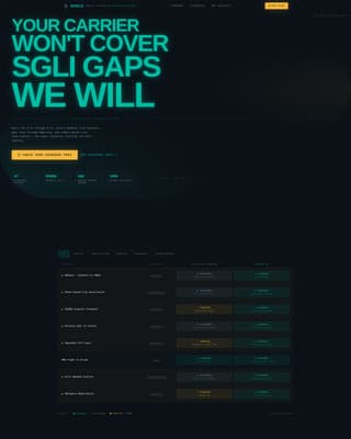 Specialist Military Service Member Insurance Comparison Website Template