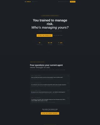 Military Service Member Insurance FAQ & Common Questions Website Template