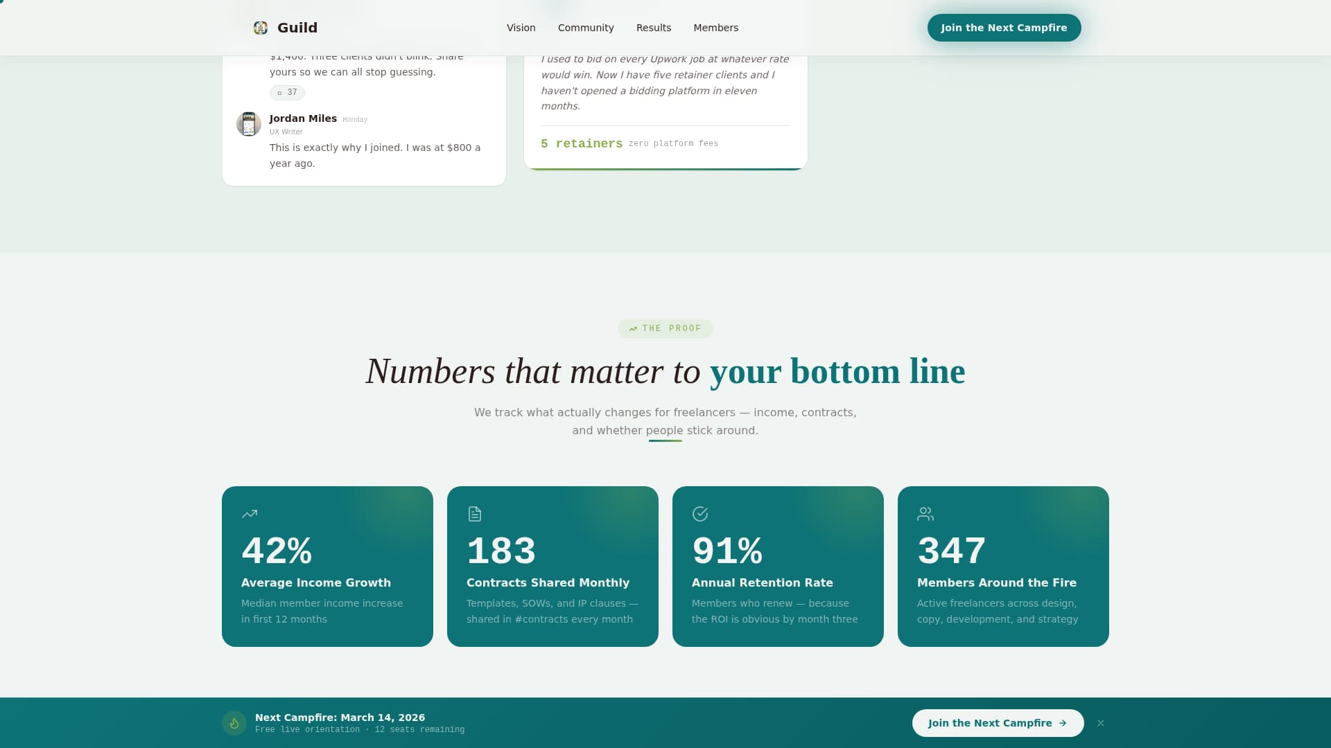 Freelancers Community Blog Website Template