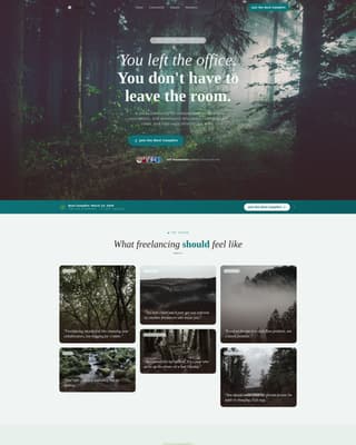 Freelancers Community Blog Website Template