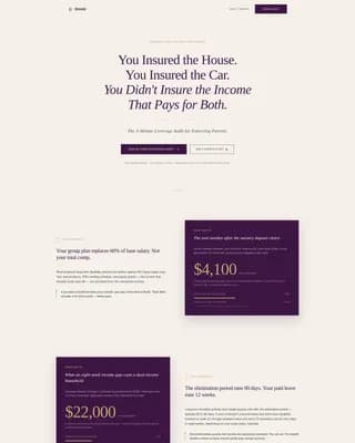 Shield - Executive Coverage Audit Landing Page Template