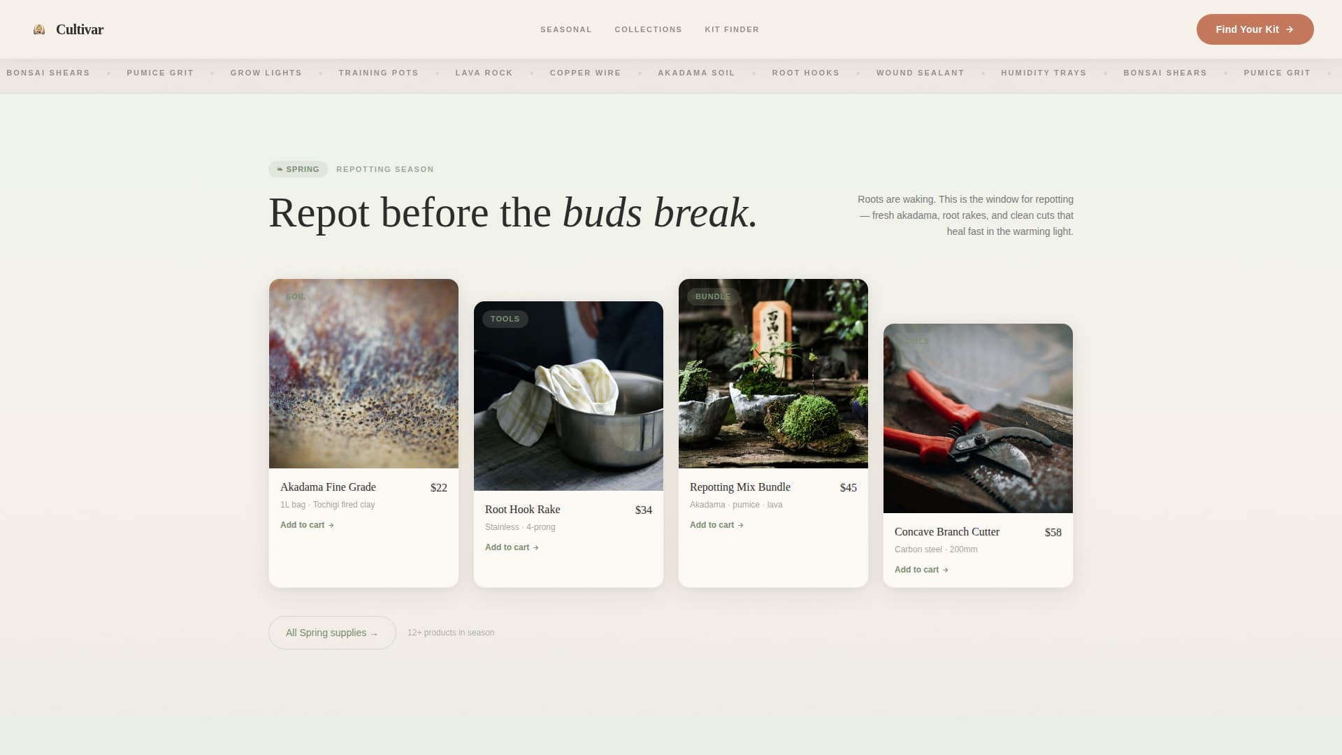 Hobby & Passion Supplies Pricing Website Template