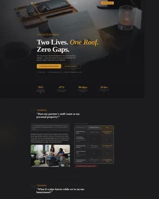 Newlywed Insurance FAQ Website Template