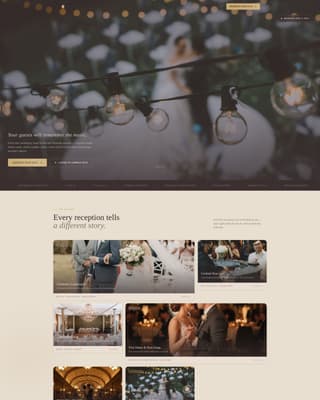 Wedding Event Booking Website Template