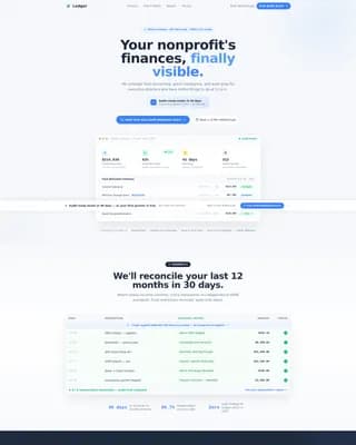 Nonprofit Accounting & Audit-Ready Books Website Template