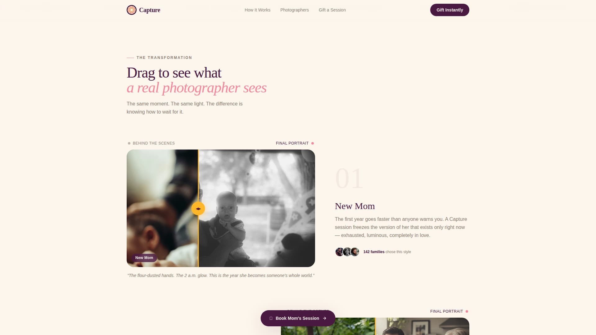 Mother's Day Business Booking Website Template