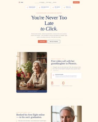 Senior Support Professional Website Template