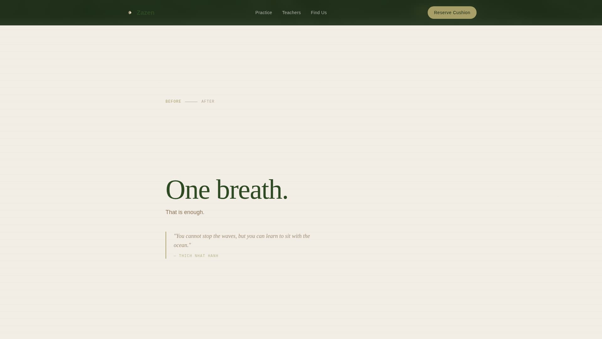 Meditation & Mindfulness Professional Website Template