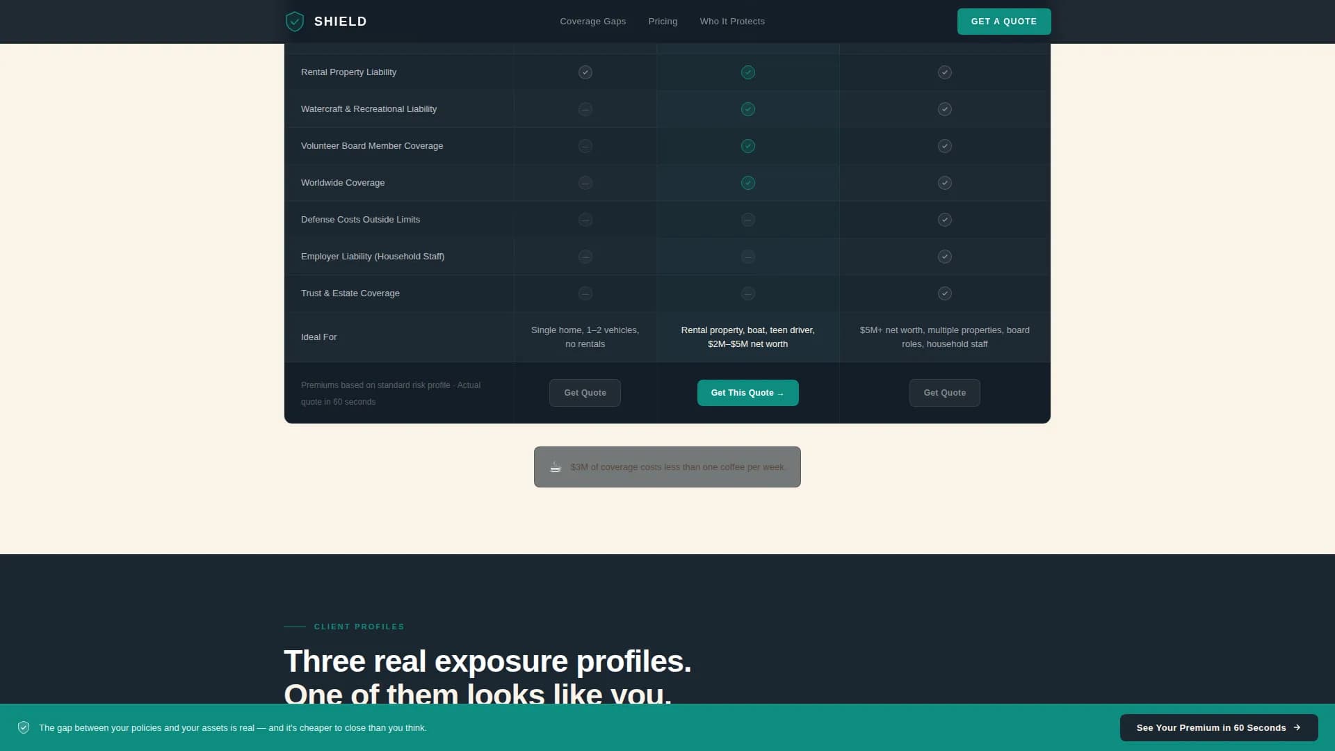 Apex — Premium Wealth Umbrella Landing Page Template