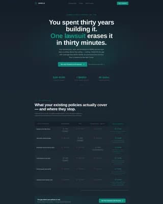 Apex — Premium Wealth Umbrella Landing Page Template