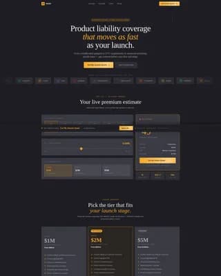 Launch — Rapid Liability Protection Landing Page Template