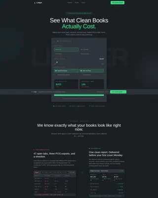 Restaurant & Bar Accounting Cost Estimator Website Template