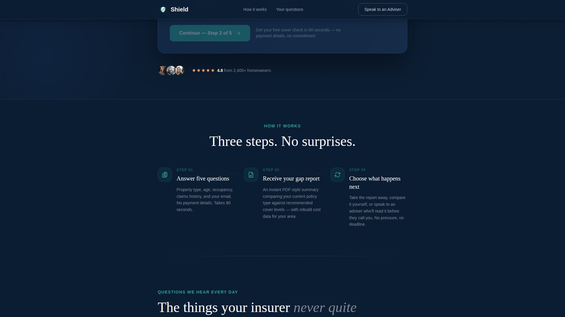 Retiree Insurance Appointment Booking Website Template