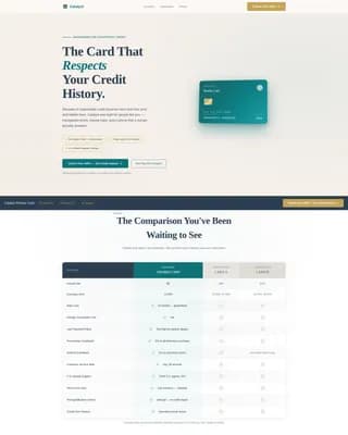 Elevate — Senior Credit Card Landing Page Template