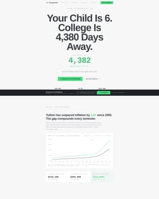 Compound - Powerful 529 Landing Page Template