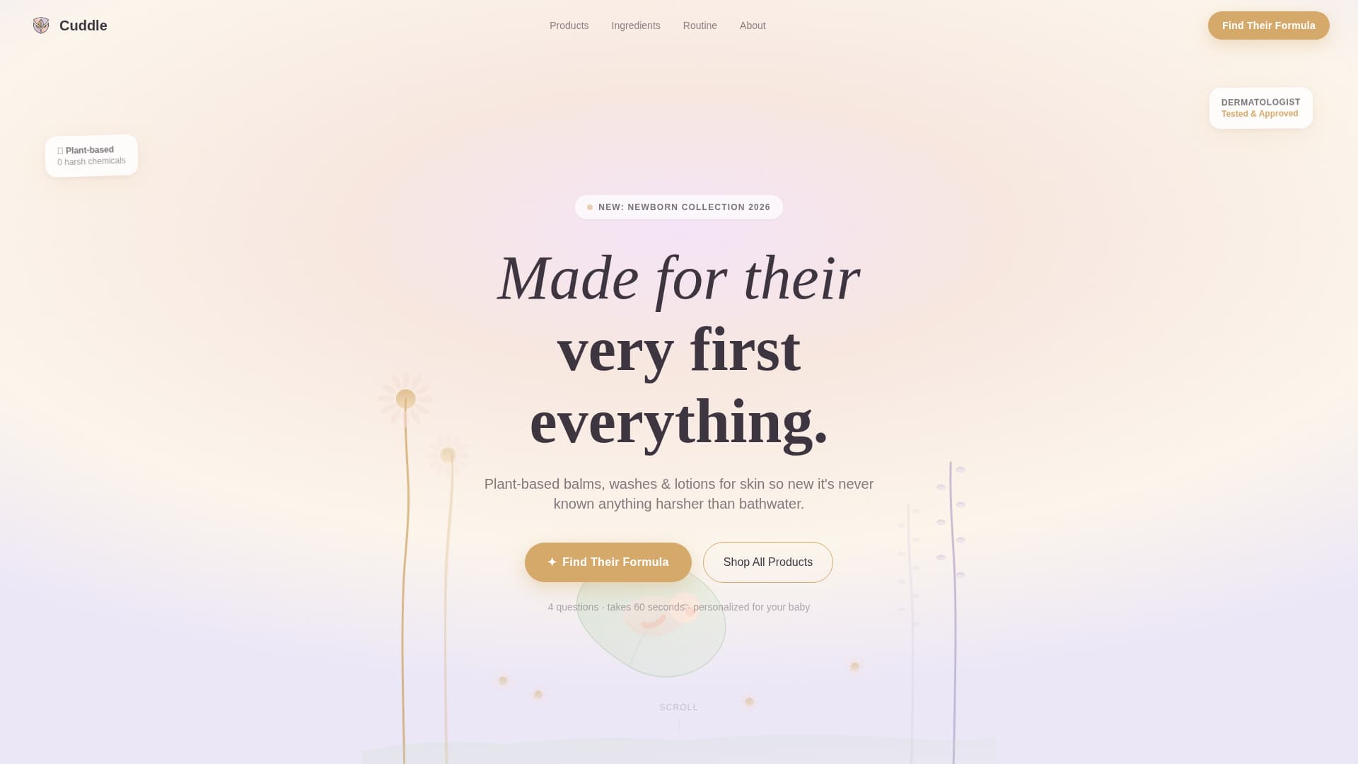 Body Care & Bath Brand Professional Website Template