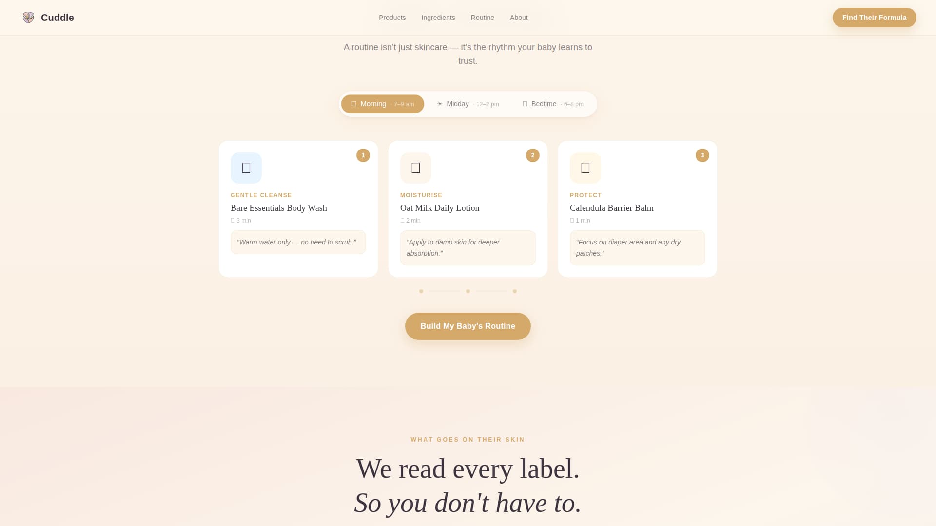 Body Care & Bath Brand Professional Website Template