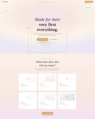 Body Care & Bath Brand Professional Website Template