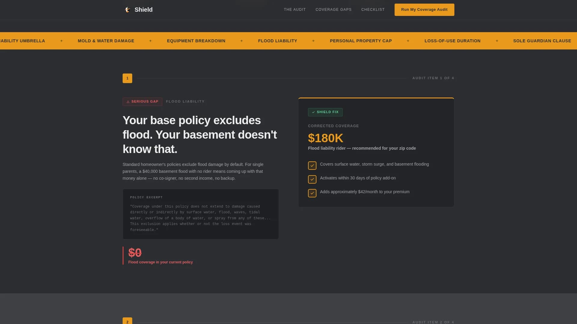 Single Parent Insurance Professional Website Template